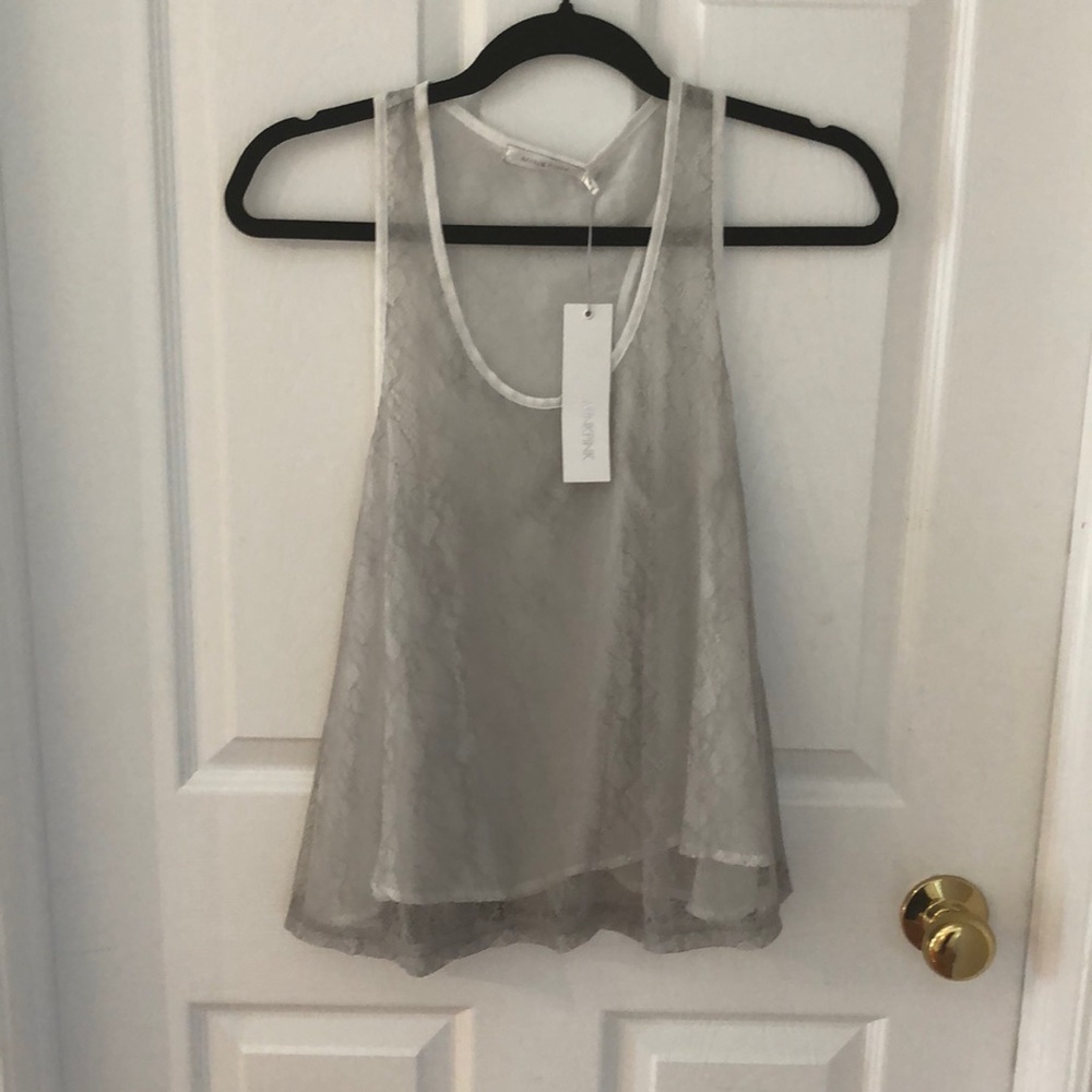 Mink pink razor back tank